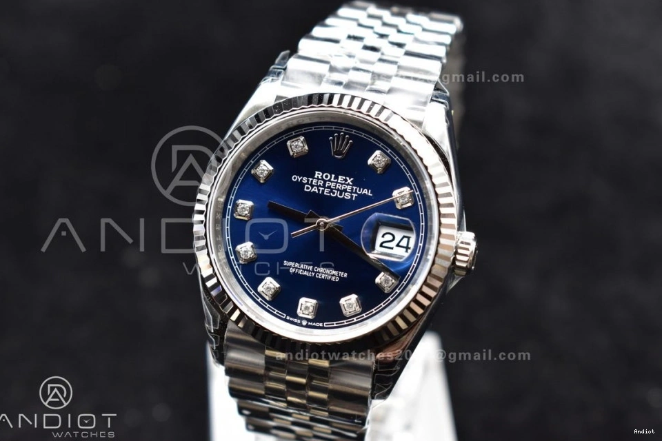 904L DateJust 1:1 Dial Jubilee 126234 VSF Steel VS3235 Blue SS 36 Best Edition Diamond On Bracelet 0127
